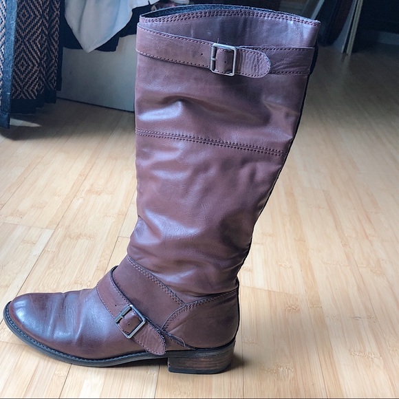 Real brown leather below the knee boot - Picture 5 of 5